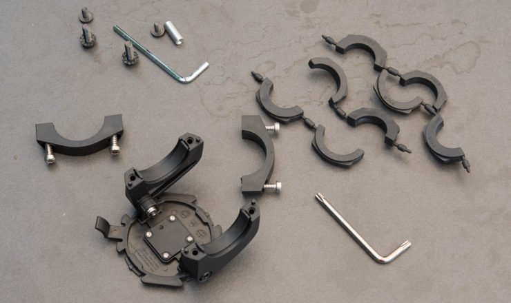 SKS Compit Basis Halterung mit Adapter für verschiedene Lenkerdurchmesser
