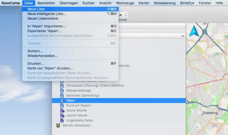 Neue Liste in BaseCamp anlegen und benennen