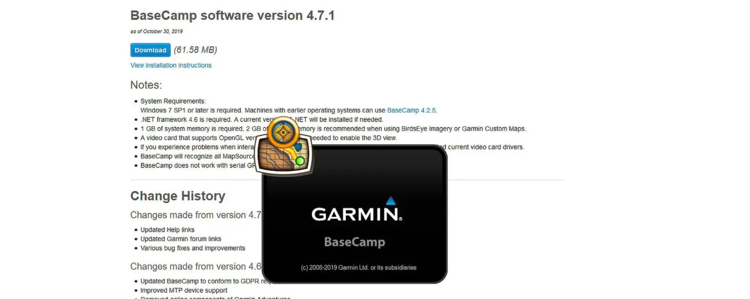 where does garmin basecamp store files