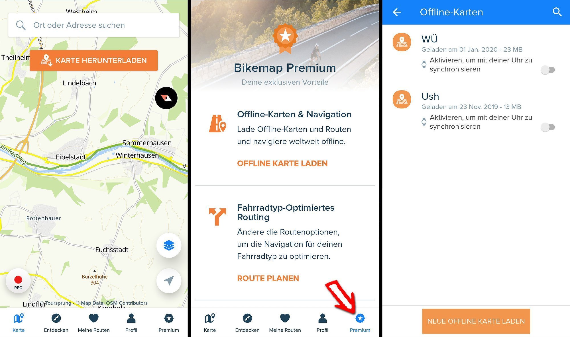 BikeMap App im Test » Fahrrad Navigation für Smartphone