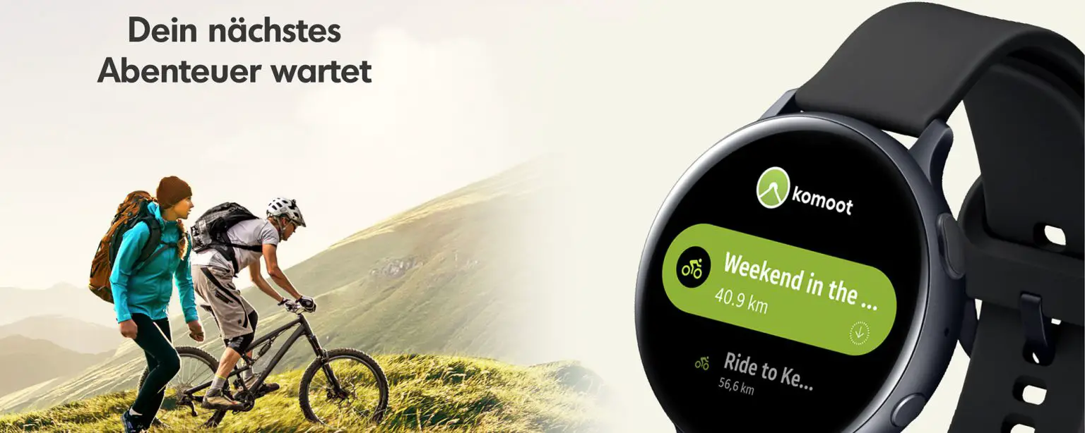 komoot Navigation auf der Samsung Smartwatch » GPS Radler