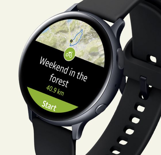 galaxy watch gps map