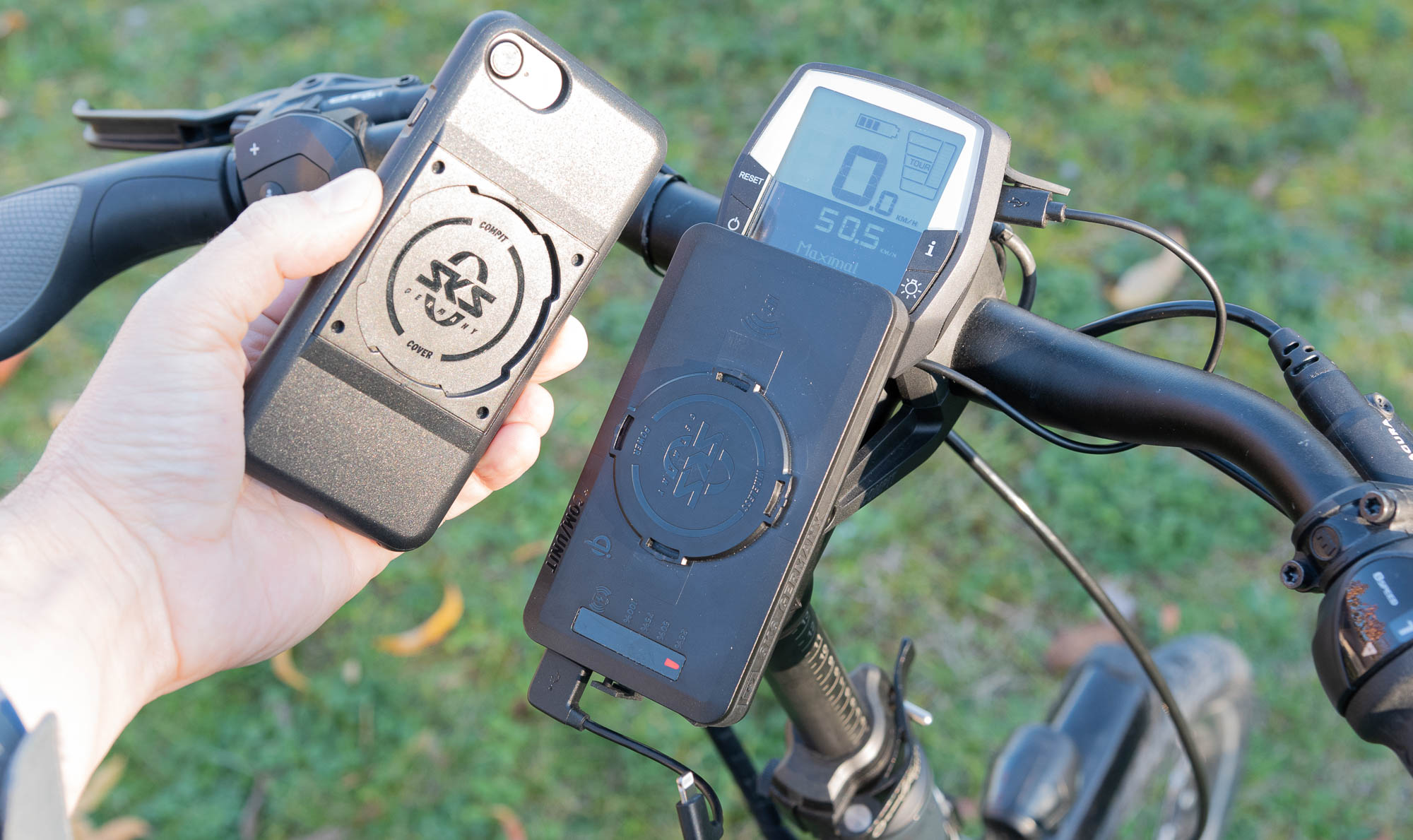 aikidio Universeller Fahrrad-Handyhalter 360° drehbar verstellbar abnehmbar  Handy-Halterung