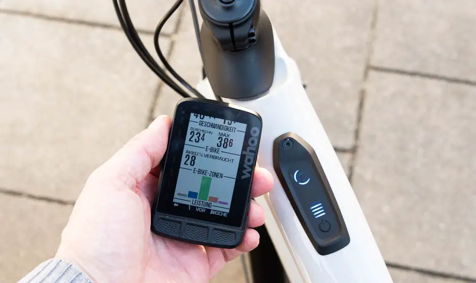 Aufgezeichnete E-Bike Daten in der Tour-Zusammenfassung