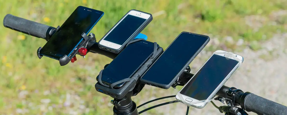 Handyhalterung Fahrrad Universal ALU Lenker Handy Smartphone Halterung Halter DE 