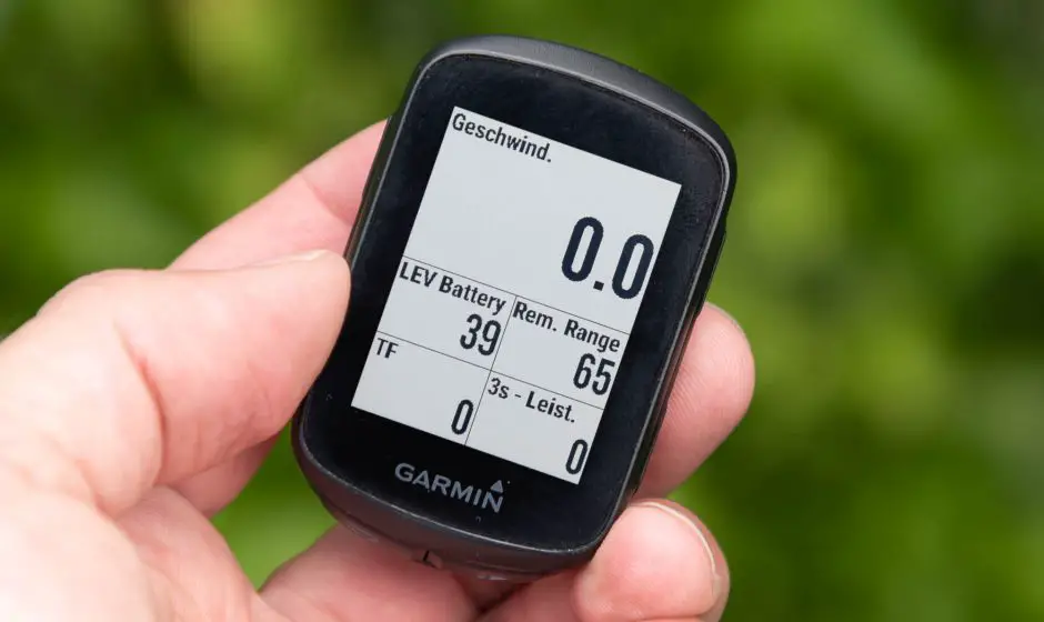Garmin Connect IQ Datenfeld E-Bike MultiField auf Edge 130