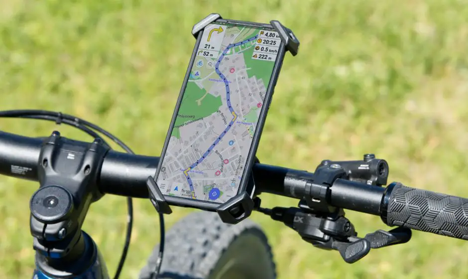 Grefay Fahrrad Smartphone Halterung bereit zur Abfahrt