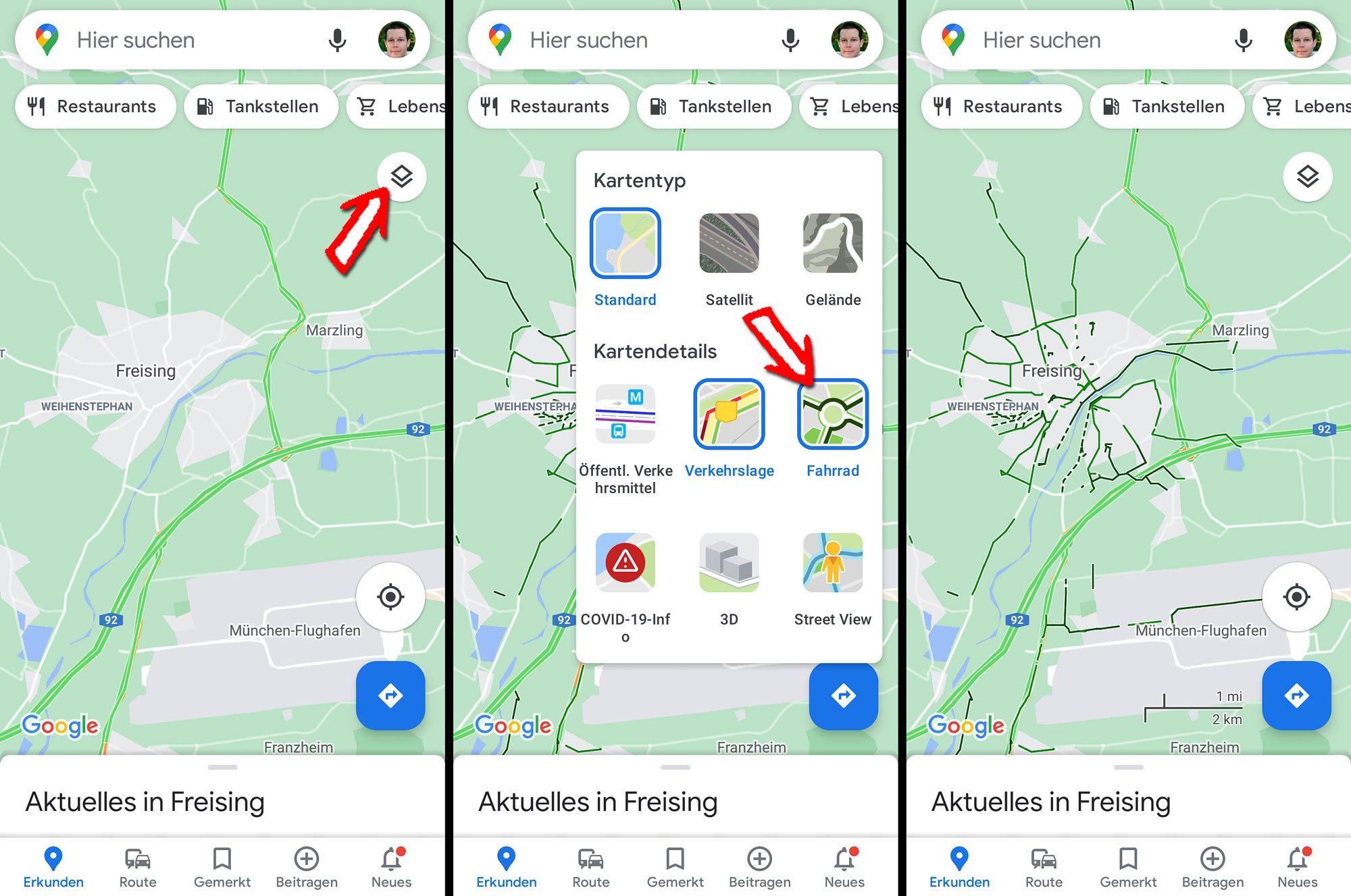 Google Maps Fahrradnavigation im Test ☑️ Einfach ans Ziel kommen