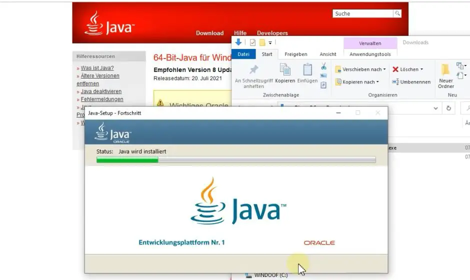 Java-RE Installation