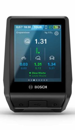 CO2 Übersicht im neuen Bosch Nyon