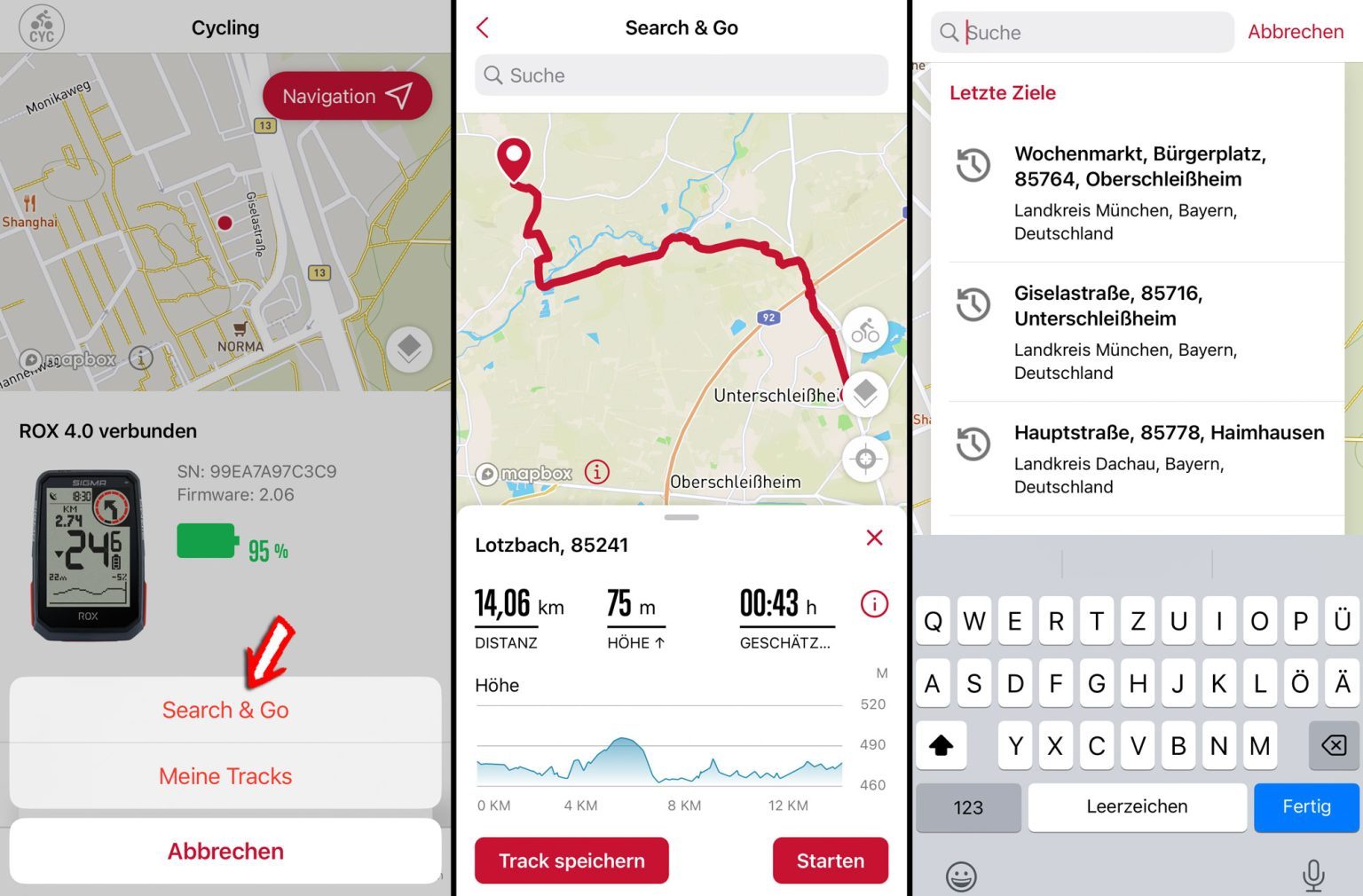 Sigma ROX & komoot Navigation ⚠️ ROX 4 & ROX 2 Track Navi