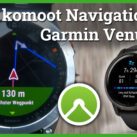 komoot Navigation auf Garmin Venu