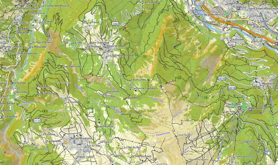 TOPO Alps PRO Karte in BaseCamp