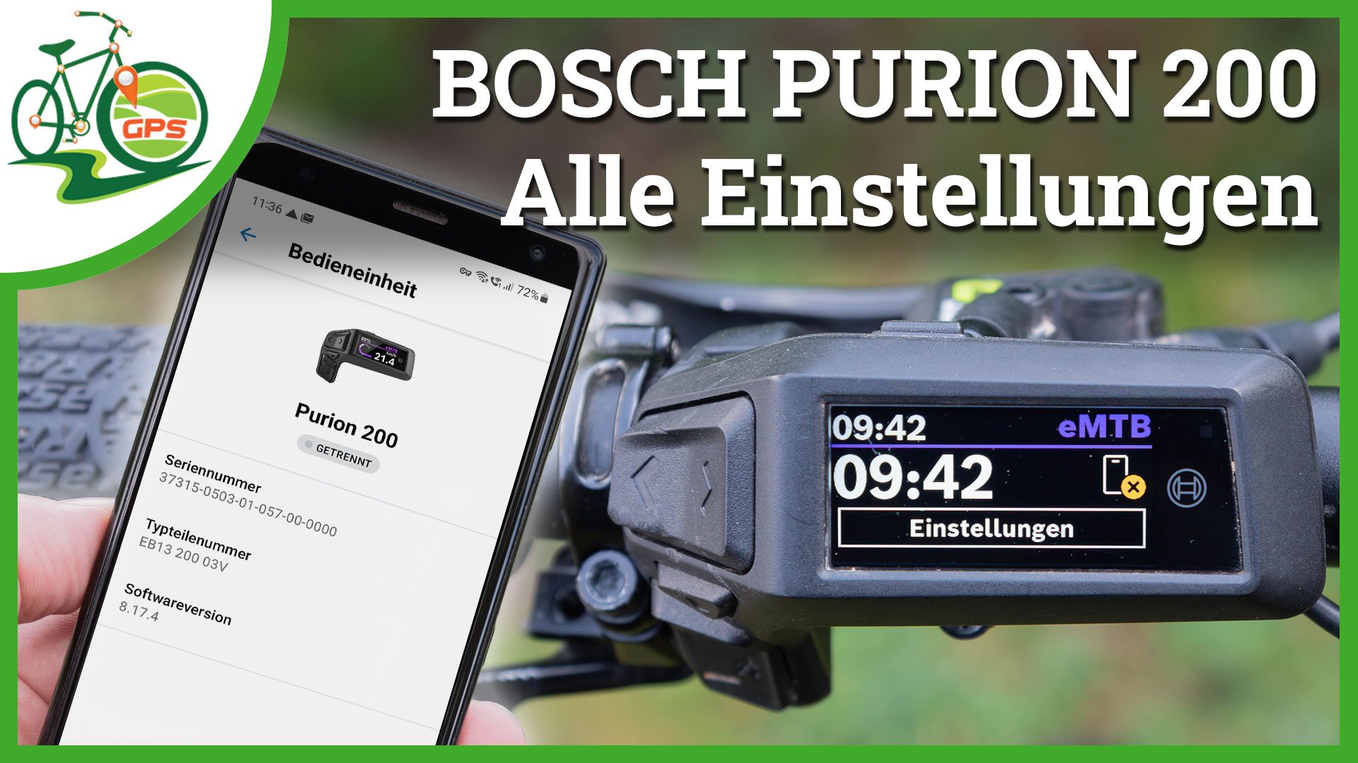 Bosch Purion 200 Einstellungen