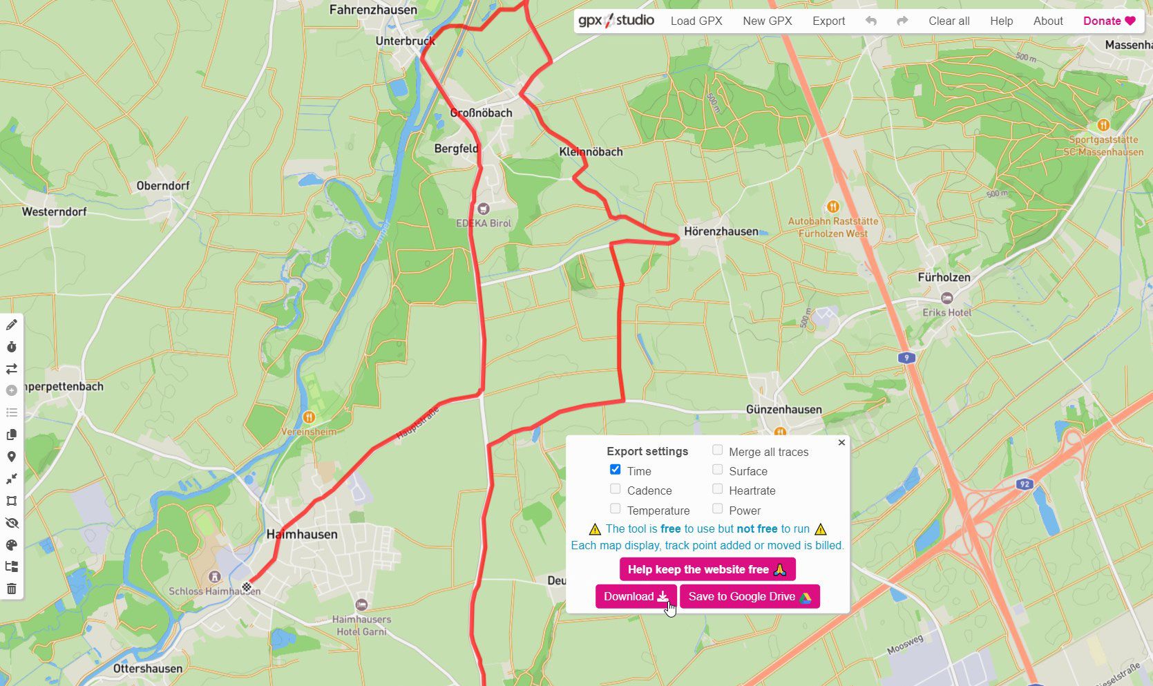 GPX-Tracks zusammenfassen ⚠️ Eine GPX-Datei erzeugen