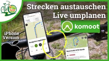 komoot Tour Bearbeitung am iPhone