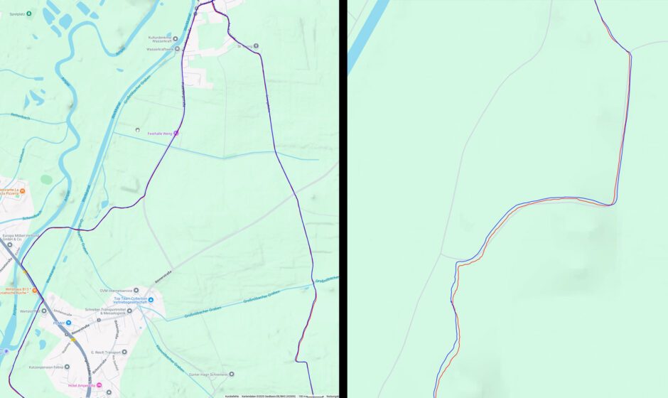 GPS-Qualität Vergleich