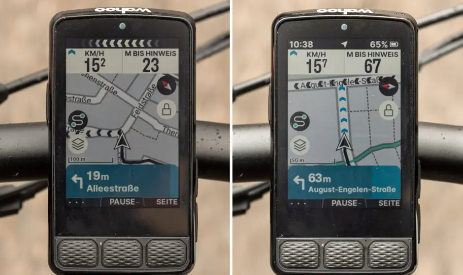 Navigation mit LED Ersatz und Re-Routing zur geplanten Strecke