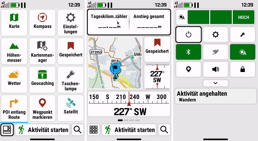 Die neue GPSmap H1 Bedienoberfläche