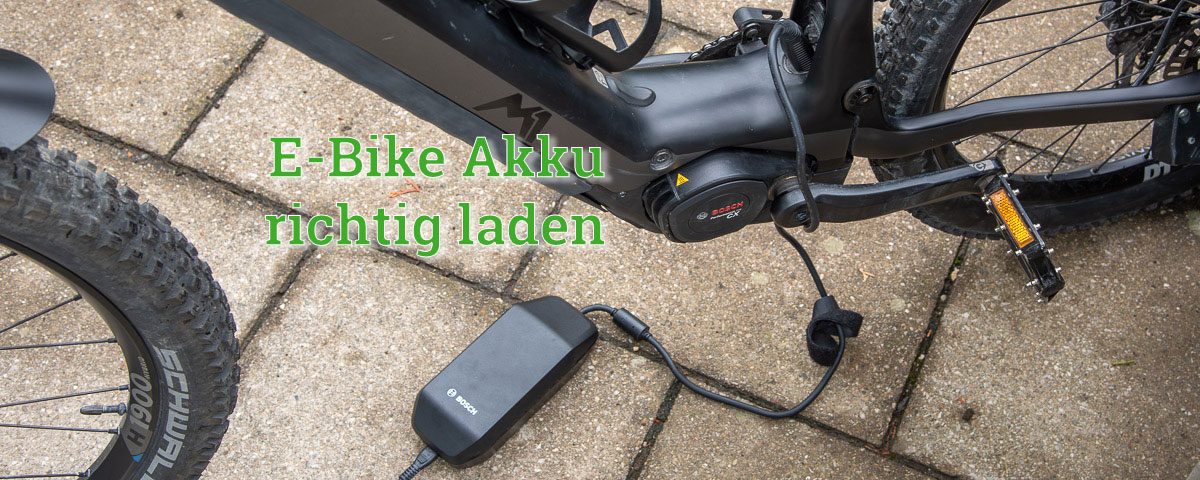 E-Bike richtig laden