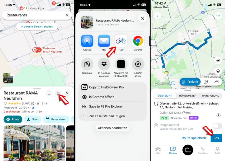 Google Maps auf iPhone