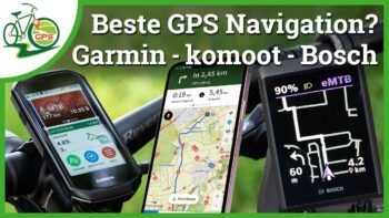 Navigation komoot, Garmin, Bosch
