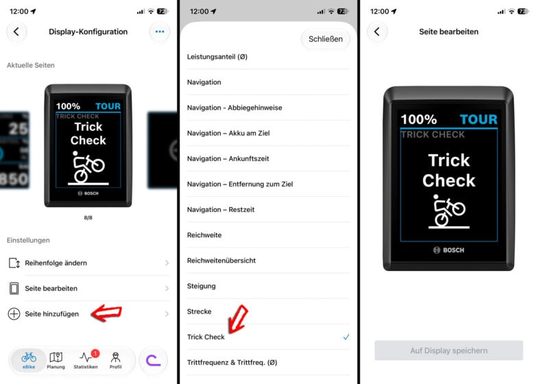 Trick Check Seite anlegen