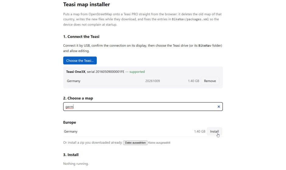 Karte bereit zum installieren